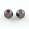 Spray Painted Acrylic Beads MACR-Q154-8mm-N05-2