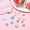 60Pcs 10 Styles Alloy Enamel Pendants FIND-CJ0002-33-6