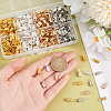 400Pcs 4 Colors Iron Folding Crimp Ends IFIN-PH0002-27-3