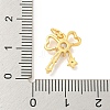 Rack Plating Brass Micro Pave Clear Cubic Zirconia Pendants KK-B093-01D-G-3