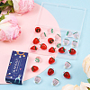 24Pcs 2 Colors Transparent Acrylic Pendants OACR-SC0002-51-7