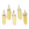 Natural Peridot Pointed Pendants X-G-M378-01P-A32-1