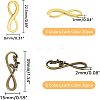 120Pcs 6 Styles Tibetan Style Alloy Infinity with Hope Connector Charms TIBE-FH0001-20-2