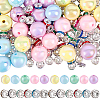 50Pcs Round Opaque Acrylic Beads MACR-SC0002-35-1