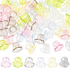 120Pcs 6 Colors Transparent Acrylic Bead Caps TACR-SC0001-51-1