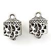 Tibetan Style Alloy Cord Ends TIBEP-S300-31AS-RS-1
