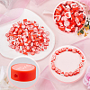 Valentine's Day Theme 300Pcs Handmade Polymer Clay Beads CLAY-SP0001-01C-6