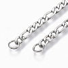 304 Stainless Steel Figaro Chain Bracelets Making STAS-S105-JN962-1-5