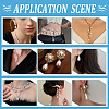 64Pcs 4 Styles ABS Plastic Imitation Pearl Pendants FIND-PH0027-71G-5
