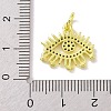 Real 18K Gold Plated Brass Micro Pave Cubic Zirconia Pendants KK-L209-039G-03-3