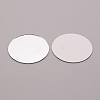 Flat Round Shape Glass Mirror GLAA-WH0031-09B-1