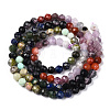 Natural & Synthetic Mixed Gemstone Beads Strands G-D080-A01-01-31-2