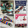 2 Rolls 2 Style Stripe Pattern Printed Polyester Grosgrain Ribbon OCOR-TA0001-38A-14