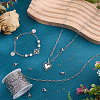 DIY 304 Stainless Steel Paperclip Chains Necklaces/Bracelets Making Kits DIY-SC0029-34-3
