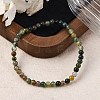 Natural Indian Agate Beaded Stretch Bracelets BJEW-A117-A-46-1