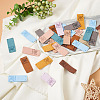 Biyun 60Pcs 10 Colors Microfiber Leather Labels DIY-BY0001-15-12