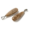 Natural Sunstone Pendants G-Q192-07P-07-2