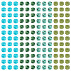 200Pcs 4 Styles Natural Green Spot Jasper & TaiWan Jade & Dyed Howlite & African Turquoise(Jasper) Beads G-TA0003-05B-3