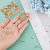 60Pcs 2 Colors 201 Stainless Steel Stud Earring Findings with Hole EJEW-BBC0002-15-3