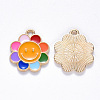 Alloy Enamel Pendants ENAM-N054-009-2