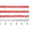 Electroplate Opaque Glass Beads Strands EGLA-A035-P3mm-A34-4