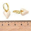 Brass Enamel Dangle Hoop Earrings for Women KK-CBA760A-06G-05-5