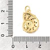 Brass Micro Pave Cubic Zirconia Pendants KK-A266-49C-G-3