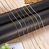 Brass Coated Iron Flat Cable Chains CH-TAC0007-02G-8