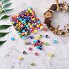 120Pcs 8 Colors Opaque Resin Beads RESI-CW0001-06A-5