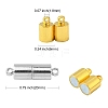 20 Sets 2 Colors Alloy Magnetic Clasps PALLOY-CJ0002-42-2