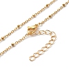 Beads Heart Pendant Necklaces NJEW-JN03621-02-5