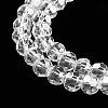 Electroplate Transparent Glass Beads Strands EGLA-A035-T6mm-A19-3