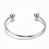Brass Cuff Bangles Making X-BJEW-Q693-02-4