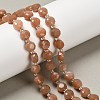 Natural Sunstone Beads Strands G-B153-B14-1