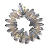 Electroplate Natural Quartz Crystal Beads Strands G-F800-B12-2