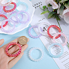 30Pcs UV Plating Opaque Acrylic Beads Frames PACR-SP0001-03-3