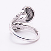Adjustable Tibetan Style Alloy Cuff Rings PALLOY-WH0076-80AS-RS-2