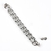Acrylic Link Chains with Rhinestone FIND-WH0076-94-1