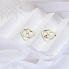 1 Pair Alloy Hoop Earrings EJEW-LP0013-04G-3