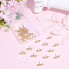 40Pcs Alloy Stud Earring Findings MAK-SC0001-47-6