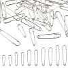 85Pcs 5 Styles Iron Kilt Pins IFIN-TADJ0001-01-1