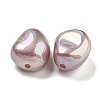 Spray Painted ABS Plastic Beads KY-C017-03D-2
