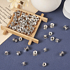 60Pcs 4 Styles Tibetan Style Alloy Bead Caps FIND-TA0002-98-7