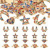 20Pcs 4 Styles Alloy Colorful Rhinestone Connector Charms FIND-TA0003-33-2