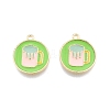 Alloy Enamel Pendants FIND-A017-46LG-2