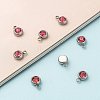 201 Stainless Steel Rhinestone Charms STAS-S068-10-3