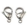 Tarnish Resistant 304 Stainless Steel Lobster Claw Clasps STAS-G035-G-2