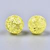 Transparent Crackle Acrylic Round Beads Strands CCG-R002-12mm-09-1