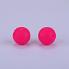 Round Silicone Focal Beads SI-JX0046A-18-2