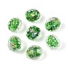 Handmade Foil Glass Beads FOIL-N029-10C-1